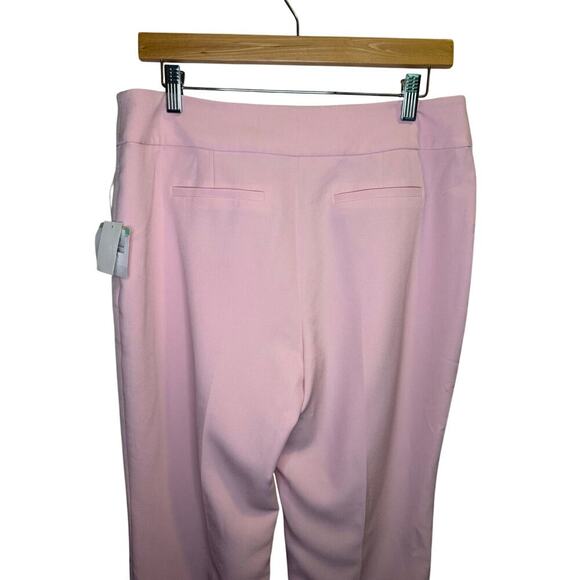Kasper Harlow Stretch Crepe Dress Pants Women’s 8 Pink NWT Slim Straight Leg - Picture 8 of 13